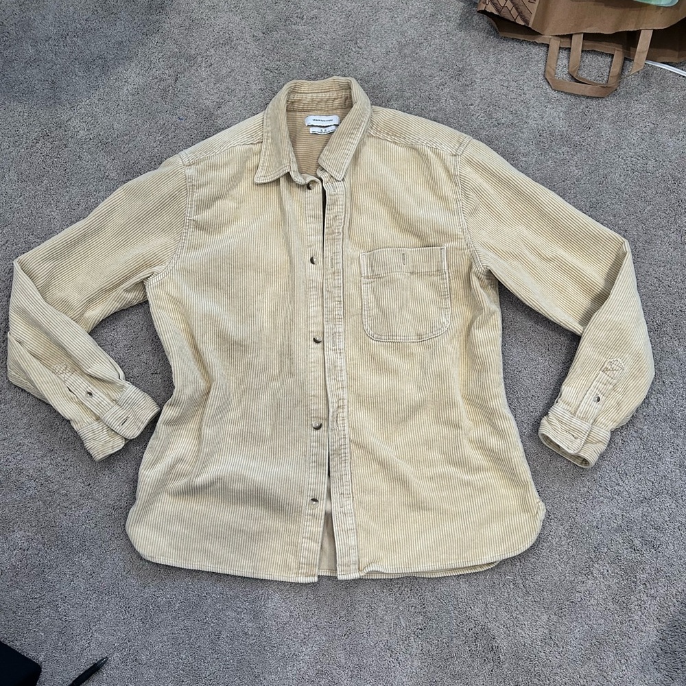 Urban Outfitters Cream Corduroy Shirt